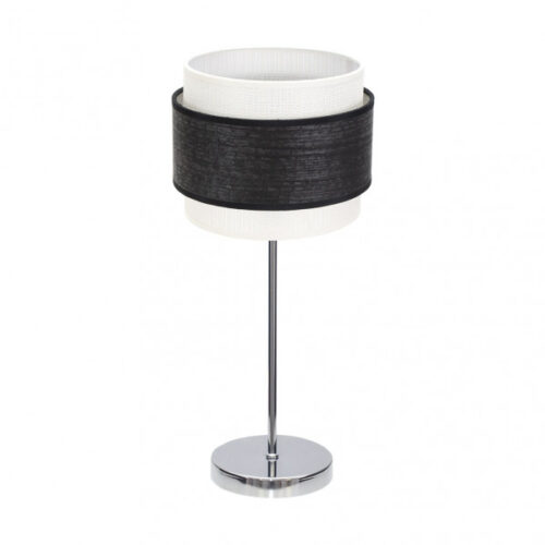 Sobremesa Myriam 1xe14 Cromo/Madera Negra 47x18x18 cm