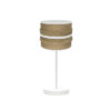 Sobremesa Natalia 1xe14 Blanco/saco-blanco 43x17x17 Cm