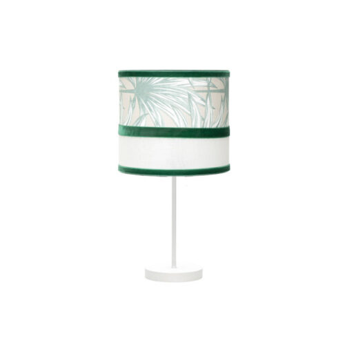 Sobremesa Peq. Caledonia 1xe14 Blanco/verde 43x17x17cm