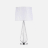 Sobremesa Robina 1xe27 Cromo C/pant Blanca  62x30x30 Cm