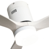 Ventil 20w Dc Aguilon Blanco 3 Aspas Blancas 6 Velocidades C/remoto, Reg.Intensidad, Temporizador 30,5x132x132 Cm