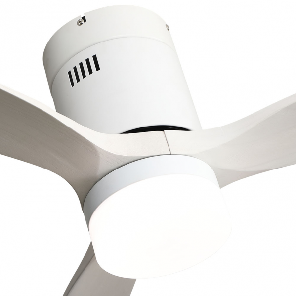 Ventil 20w Dc Aguilon Blanco 3 Aspas Blancas 6 Velocidades C/remoto, Reg.Intensidad, Temporizador 30,5x132x132 Cm