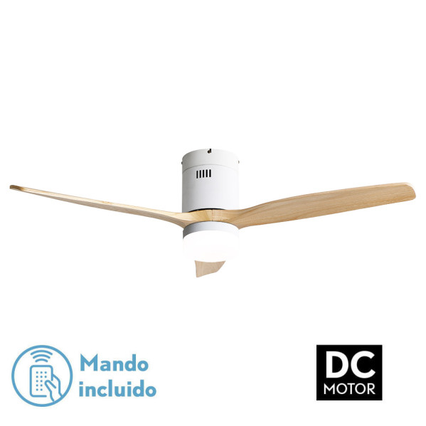 Ventil 20w Dc Aguilon Blanco 3aspas Haya 6 Vel Ocidades C/remoto Tempor. Reg.Int. 30,5x132x132cm