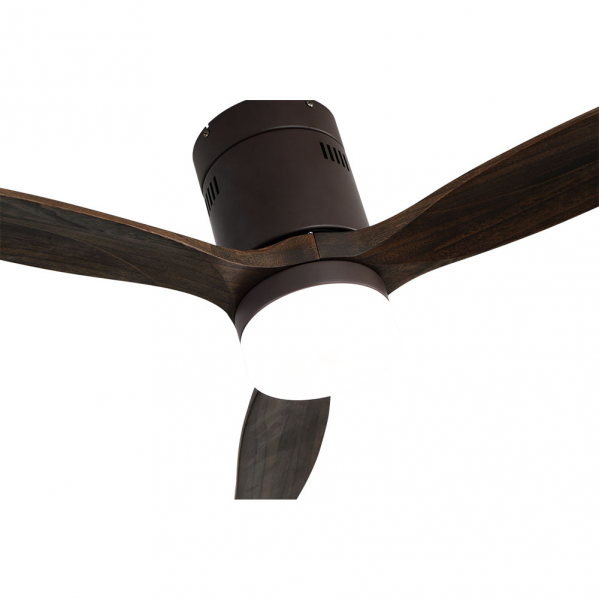 Ventil 20w Dc Aguilon Marron 3 Aspas Roble 6 Velocidades C/remoto, Reg.Intensidad, Temporizador 30,5x132x132 Cm