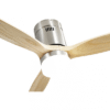 Ventil 20w Dc Aguilon Niquel 3 Aspas Haya 6 Velocidades C/remoto, Reg Intensidad,  Temporizador 30,5x132x132 Cm