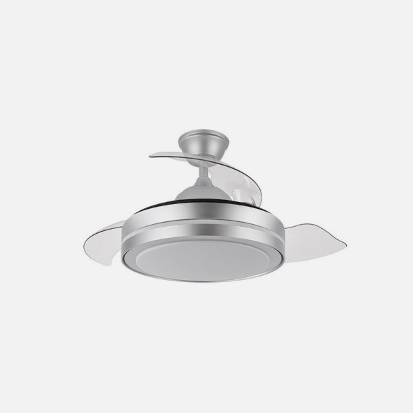Ventilador Dc Esparta Peque 44w 5182lm Plata 72d 3asp 3000-4000-6000k Remoto+temporizador+memoria