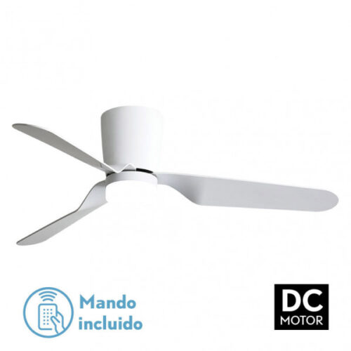 Ventilad 18w Dc Kochi Blanco 3 Aspas Blancas 6 Veloc. 3000k, 4000k, 6000k C/remoto Y Temporizador 132 D 2025