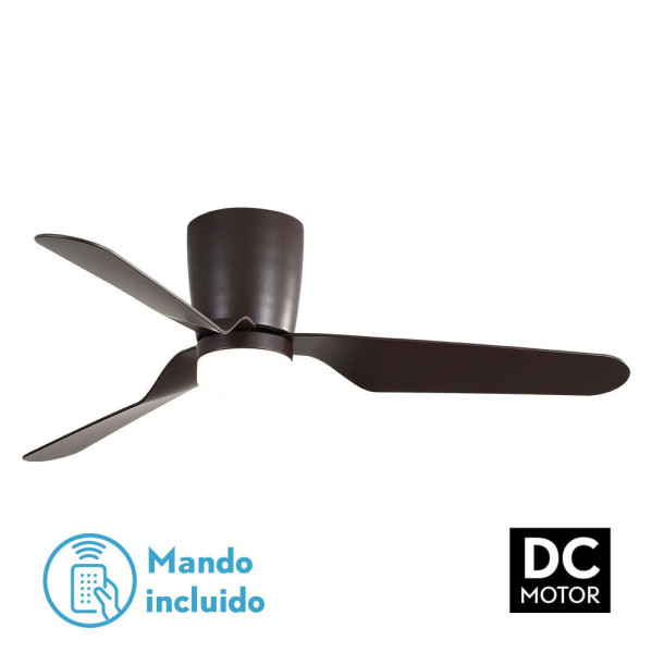 Ventilad 18w Dc Kochi Marron 3 Aspas Marron 6 Veloc. 3000k, 4000k, 6000k C/remoto Y Temporizador 132 D 2025