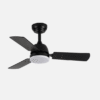 Ventilad Dc Portico 20w Negro 3aspas Negro/gris 6vel. 3000k,4000k,6500k 2350lm Remoto, Memoria Y Temporizador 91,4d