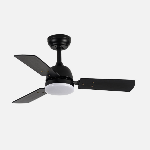 Ventilad Dc Portico 20w Negro 3aspas Negro/gris 6vel. 3000k,4000k,6500k 2350lm Remoto, Memoria Y Temporizador 91,4d