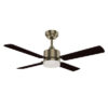 Ventilador 18w Dc Hupe Cuero 4 Asp.6 Vel.107d  Remoto,memoria Y Temp.3000-4000-6000k