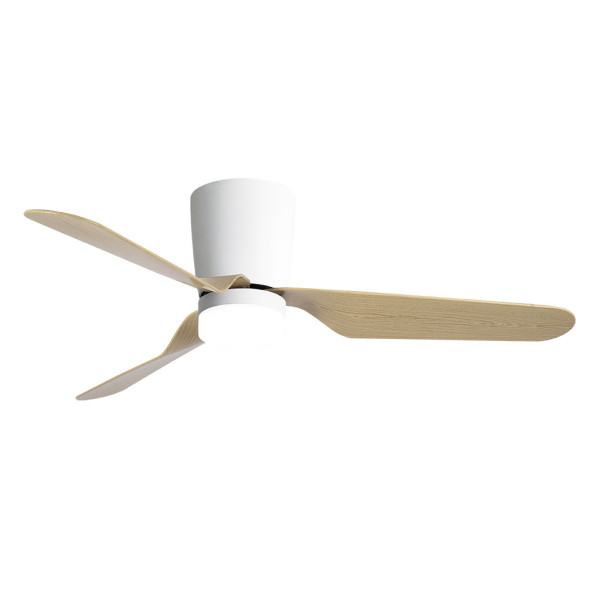 Ventilador 18w Dc Kochi Blanco 3 Aspas Haya 6 Vel 3000-4000-6000k Remoto+temporizador 132 D 2025