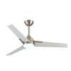 Ventilador 22w Dc Argestes Niquel 3 Aspas Blancas  6Velocidades 3Colores 2180lm 132D C/remoto, Memoria Y Temporizador
