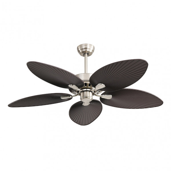 Ventilador  Dc Borasco 24w Niq/marron 5 Asp.6 Vel 132d 2950lm Remoto.memor.y Temp.3000-4000-6000k