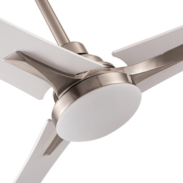 Ventilador 22w Dc Coro Niquel 3asp Blanco/haya  6Velocidades 3colores 2180lm 132d C/remoto, Memoria y Temporizador