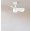 Ventilador Dc 24w Pirdo Blanco 3 Aspas 60d 2400lm 6 Vel. 3000-4500-6000k C/remoto, Memoria Y Temporizador