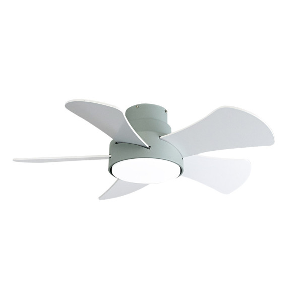 Ventilador 25w Dc Verde Gregario 5 Aspas Rev.  Blanca/haya 6 Vel. 3000-4000-6000k 82D Remoto,memoria y Temporizador