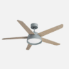 Ventilador 25w Dc Verde Lebeche 5 Aspas Rev.  Blanca/haya 6 Vel. 3000-4000-6000k 132d Remoto,memoria Y Temporizador