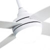 Ventilador 2xe27 Dc Klod Blanco 4 Asp.6 Vel.117d  C/remoto Y Temporizador