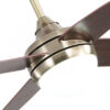 Ventilador 2xe27 Dc Klod Cuero/cerezo4 Asp.6 Vel  117d C/remoto Y Temporizador
