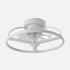 Ventilador 60w Dc Bora Blanco 8 Aspas Transp. 21x50x50cm 6Vel. 3 Colores C/remoto, Memoria, Temporizador Y Reg.Intensidad 5100lm