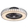Ventilador 72w Dc Albonez Negro 5 Aspas Transp. 18x53x53cm 6 Vel. 3 Colores C/remoto, Memoria, Temp. Y Reg.Intensidad 6120lm