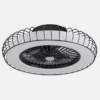 Ventilador 72w Dc Albonez Negro 5 Aspas Transp. 18x53x53cm 6 Vel. 3 Colores C/remoto, Memoria, Temp. Y Reg.Intensidad 6120lm