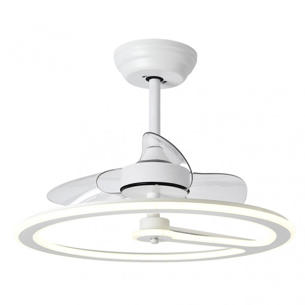Ventilador 110w Dc Chom Blanco 3Asp.Transp. 46/66x62x62cm 6 Vel. 3 Colores C/remoto, Memoria Y Temporizador 9350lm
