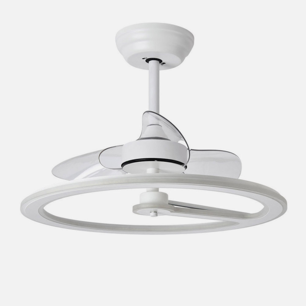 Ventilador 110w Dc Chom Blanco 3Asp.Transp. 46/66x62x62cm 6 Vel. 3 Colores C/remoto, Memoria Y Temporizador 9350lm