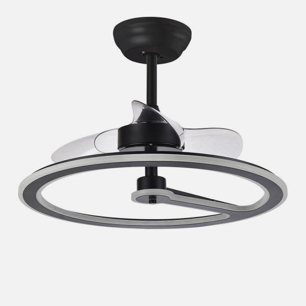 Ventilador 110w Dc Chom Negro 3 Aspas Transp. 46/66x62x62cm  6Vel. 3 Colores C/remoto, Memoria Y Temporizador 9350lm