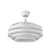 Ventilador 72w Dc Kai Blanco 3 Aspas Transp. 6 Vel. 3 Colores  43/58x50/107 C/remoto,memoria Y temp. 6120lm
