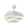 Ventilador 72w Dc Kai Blanco 3 Aspas Transp. 6 Vel. 3 Colores  43/58x50/107 C/remoto,memoria Y temp. 6120lm