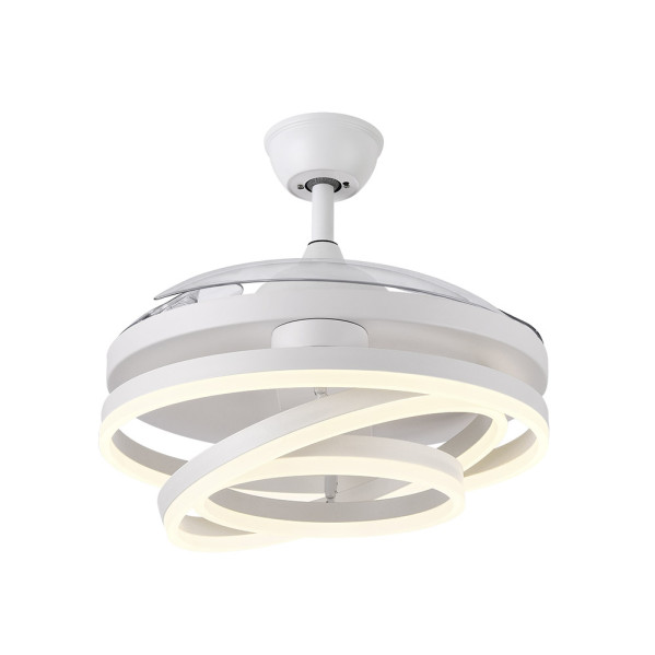 Ventilador 72w Dc Kai Blanco 3 Aspas Transp. 6 Vel. 3 Colores  43/58x50/107 C/remoto,memoria Y temp. 6120lm