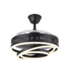 Ventilador 72w Dc Kai Negro 3 Aspas Transp. 6Vel. 3 Colores 43/58x50/107 C/remoto,memoria Y temp. 6120lm