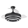 Ventilador 72w Dc Kai Negro 3 Aspas Transp. 6Vel. 3 Colores 43/58x50/107 C/remoto,memoria Y temp. 6120lm
