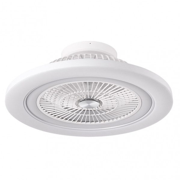 Ventilador 72w Dc Mato Blanco 5Aspas Transp. 22x58x58cm 6 Vel. 3 Colores C/remoto,memoria,temporiz Y Reg.Intensidad 6120lm