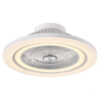 Ventilador 72w Dc Mato Blanco 5Aspas Transp. 22x58x58cm 6 Vel. 3 Colores C/remoto,memoria,temporiz Y Reg.Intensidad 6120lm