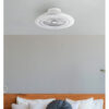 Ventilador 72w Dc Mato Blanco 5Aspas Transp. 22x58x58cm 6 Vel. 3 Colores C/remoto,memoria,temporiz Y Reg.Intensidad 6120lm