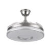 Ventilador Dani 59w 6980lm Niquel 4 Aspas Desplegables 6 Velocidades107d 3000-4000-6000k Remoto, Reg.Int, Memori Y Tempor