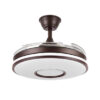 Ventilador Dc Dani 59w 6980lm Marron 4 Aspas desp.107d 3000-4000-6000k Remoto, Reg.intensidad, Memoria Y Temporizador
