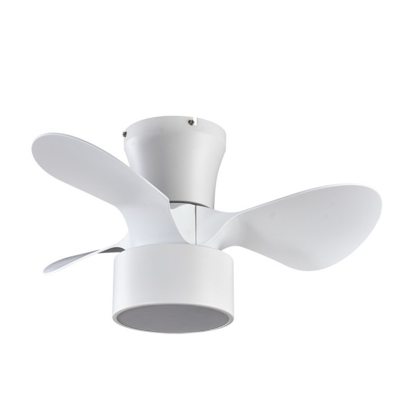Ventilador Dc 24w Natasha Cañizo/blanco 70d 3 Aspas 6vel. 2390lm 3 Colores Remoto,memoria,temporizador