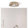 Ventilador Dc 24w Natasha Cañizo/blanco 70d 3 Aspas 6vel. 2390lm 3 Colores Remoto,memoria,temporizador