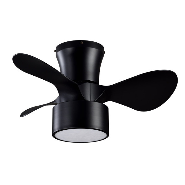 Ventilador Dc 24w Natasha Cañizo/negro 70d 3 Aspas 6vel. 2390lm 3 Colores Remoto,memoria,temporizador