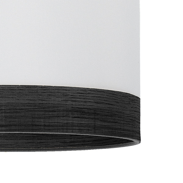 Ventilador Dc 24w Olga Blanco/mad.negra-negro 3 Aspas 6 Vel. 2390lm 3 Colores, Remoto,memoria,temporizador 70d