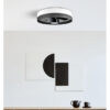Ventilador Dc 24w Olga Blanco/mad.negra-negro 3 Aspas 6 Vel. 2390lm 3 Colores, Remoto,memoria,temporizador 70d