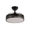 Ventilador Dc 48w Olimpia Negro 3aspas 91d 4800lm 6vel 3000k,4500k,6000k, Remoto+temporizador+memoria