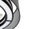 Ventilador Dc 58w Anastasia Negro/plata 8 Aspas 60d 5900lm 6 Vel. 3 Colores Remoto,memoria,temporizador