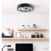 Ventilador Dc 58w Anastasia Negro/plata 8 Aspas 60d 5900lm 6 Vel. 3 Colores Remoto,memoria,temporizador