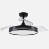 Ventilador Dc 48w Micenas Negro 3asp.91d 6velocidades 4800 Lm 3000-4000-6000k Remoto+memoria+temporizador 24