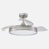 Ventilador Dc 48w Micenas Niquel 3asp.91d 6velocidades 4800lm 3000-4500-6000k Remoto+reg.intensidad+memoria+temporizador 25
